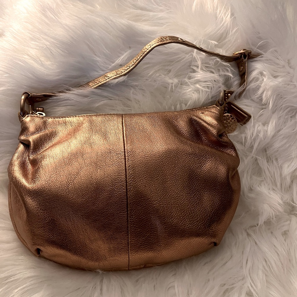 Coach mini handbag  rose gold